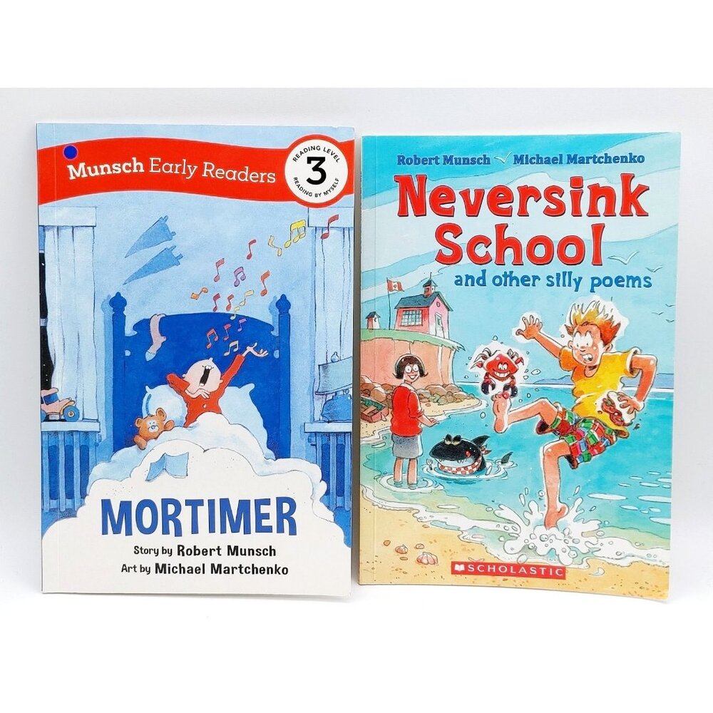 Robert Munsch Mortimer & Neversink School Softcover Books Early Readers
